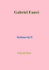 Sicilienne Op. 78 P.O.D. cover